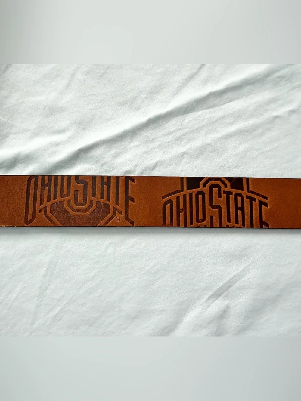 Ohio State Buckeyes Brandish Leather Belt - Brown | Size 38 | Eagles Wings